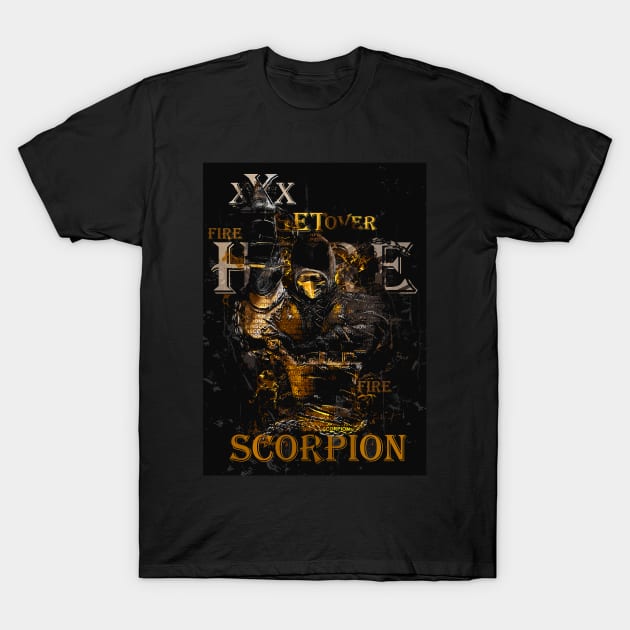 Scorpion the skeleton ninja warrior T-Shirt by syanart